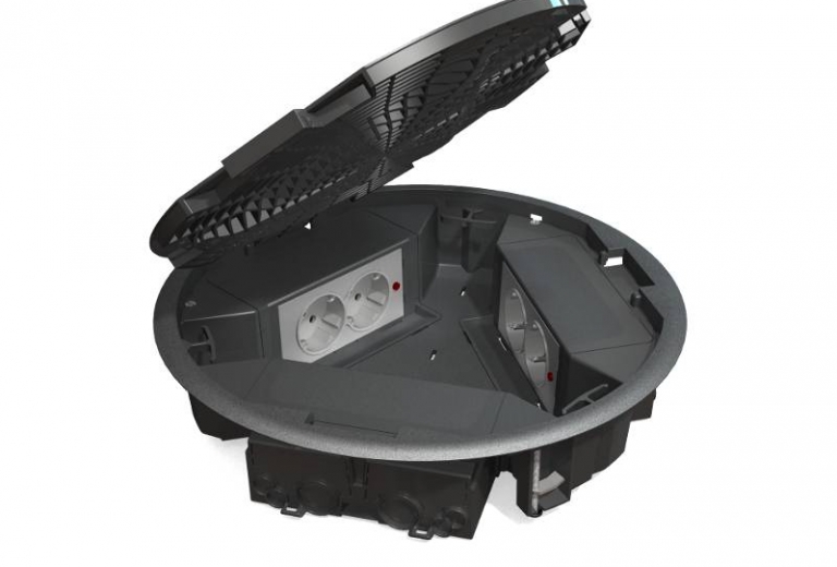 Puszka podłogowa okrągła